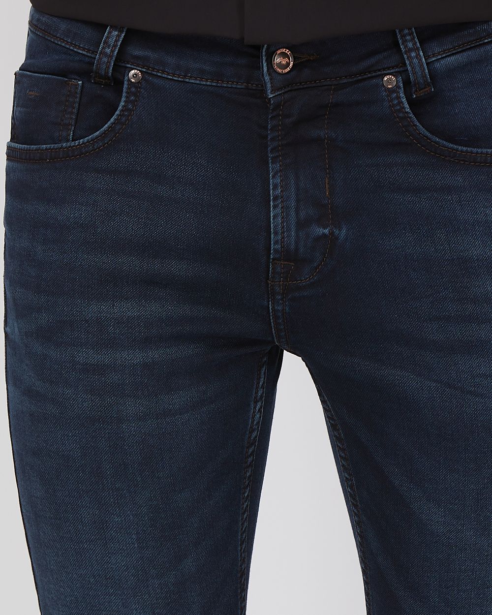 Blue Black Super Slim Fit Denim Deluxe Stretch Jeans