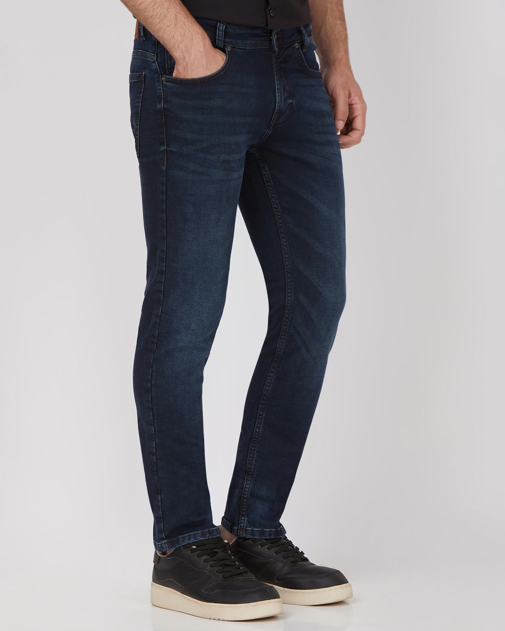Blue Black Super Slim Fit Denim Deluxe Stretch Jeans