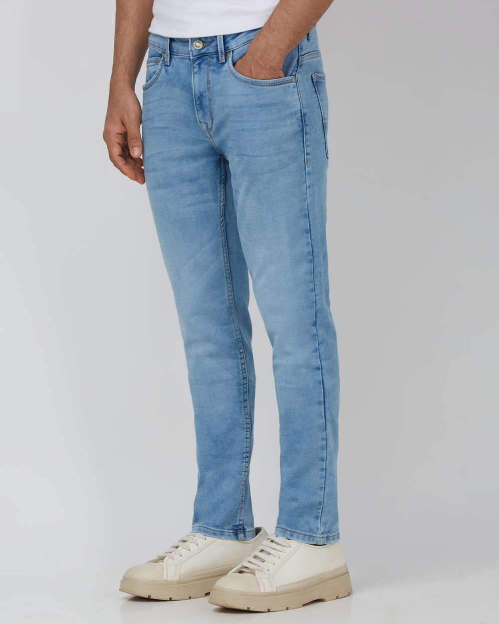 Light Blue Skinny Fit Denim Deluxe Stretch Jeans