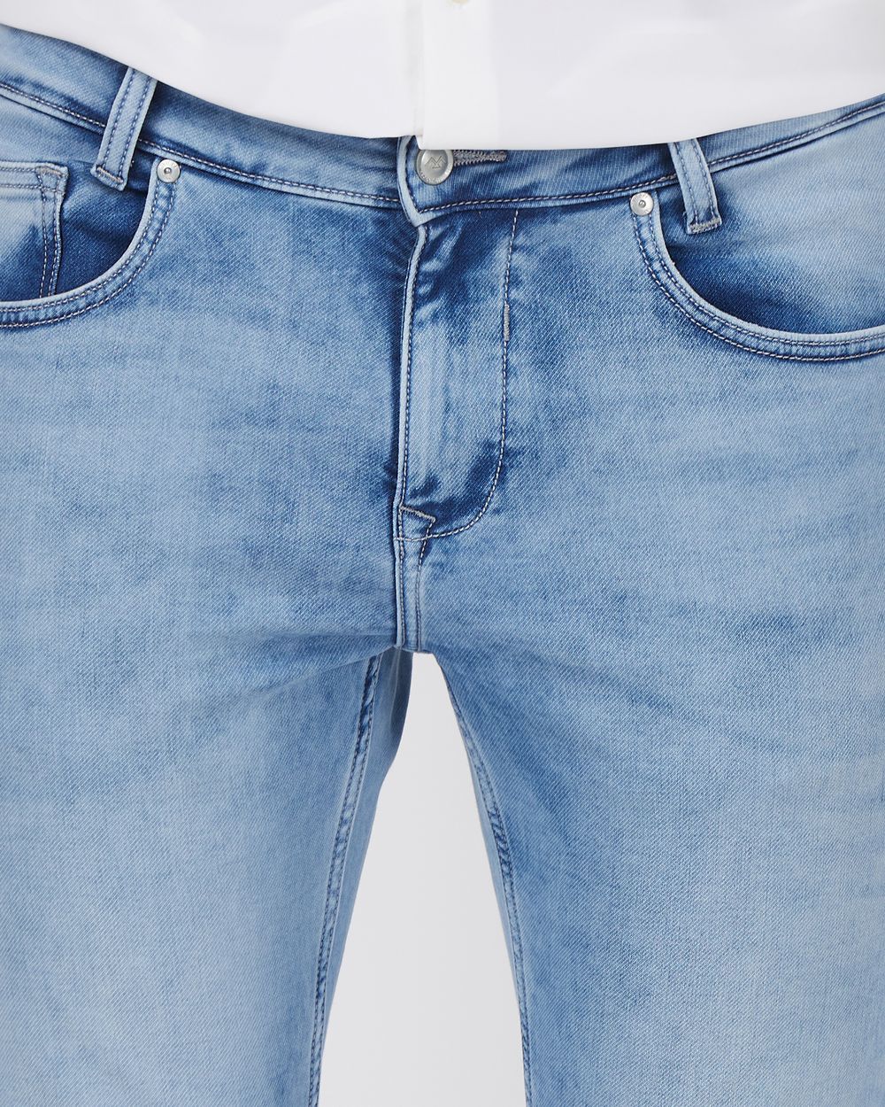 Mid Blue Super Slim Fit Denim Deluxe Stretch Jeans