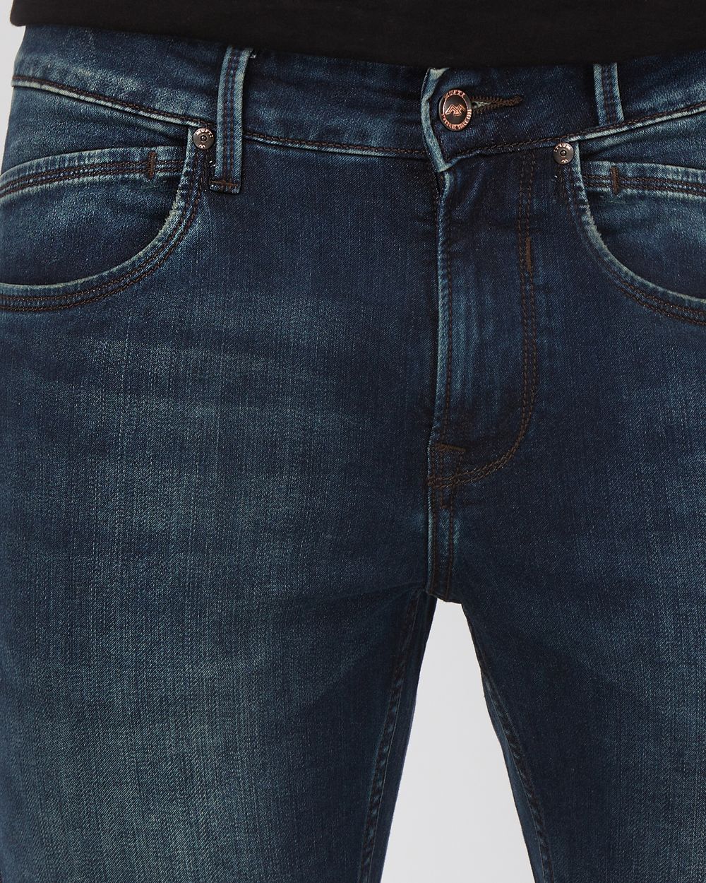 Tinted Ankle Length Denim Deluxe Stretch Jeans