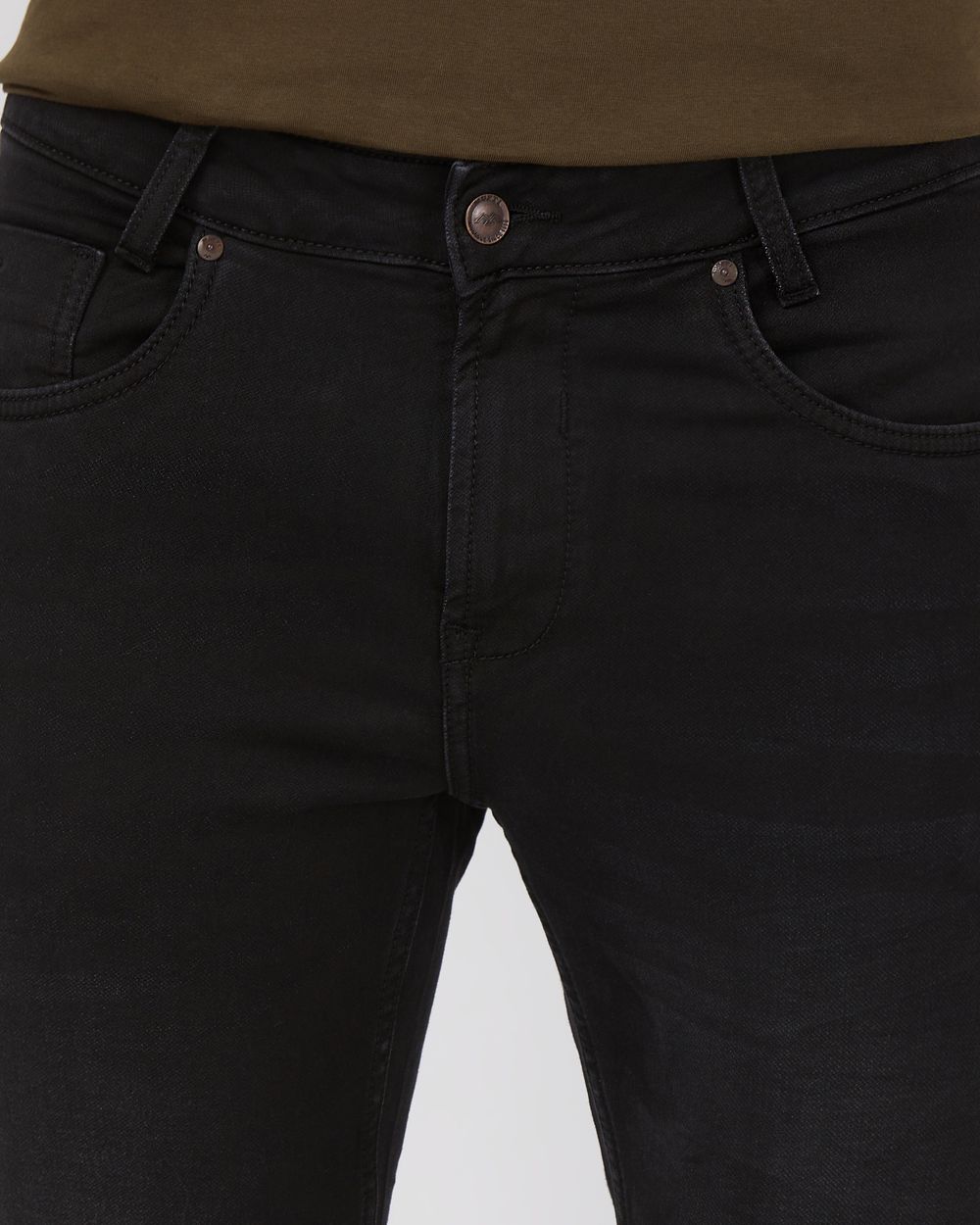Black Ankle Length Denim Deluxe Stretch Jeans