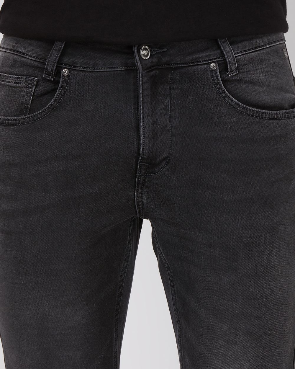Charcoal Skinny Fit Denim Deluxe Stretch Jeans