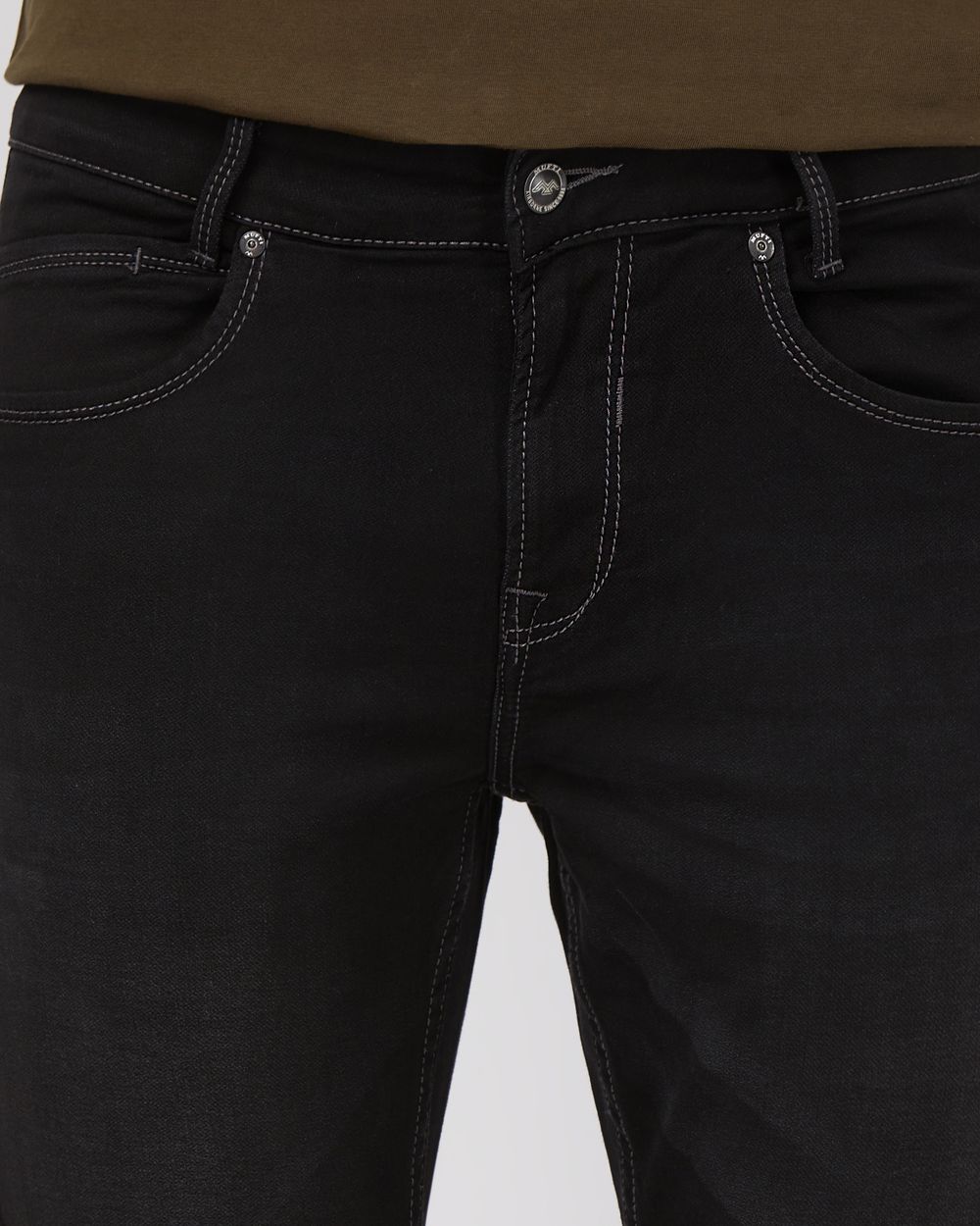Black Skinny Fit Denim Deluxe Stretch Jeans
