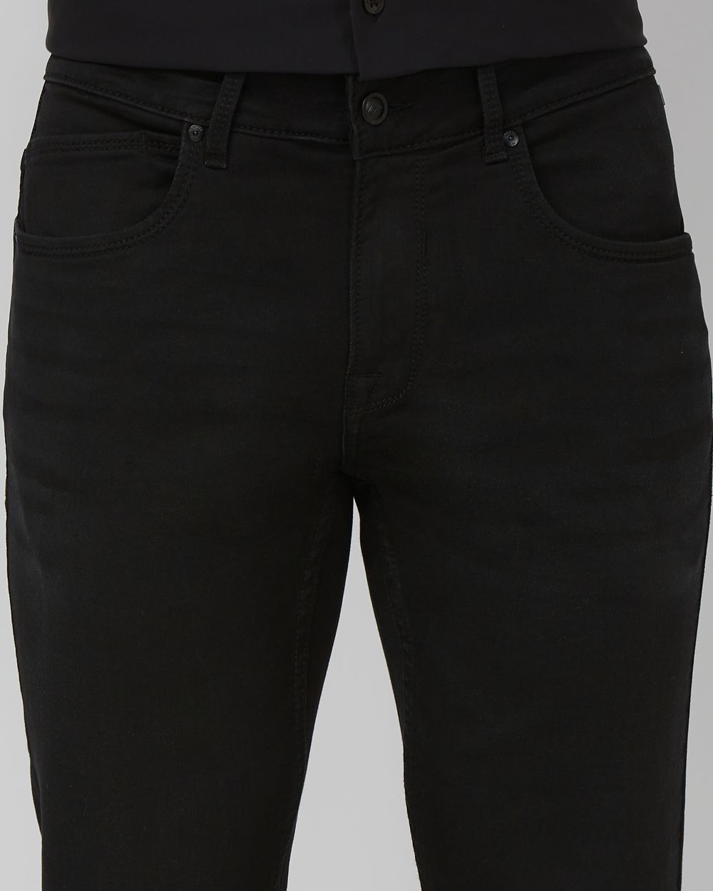 Black Super Slim Fit Denim Deluxe Stretch Jeans