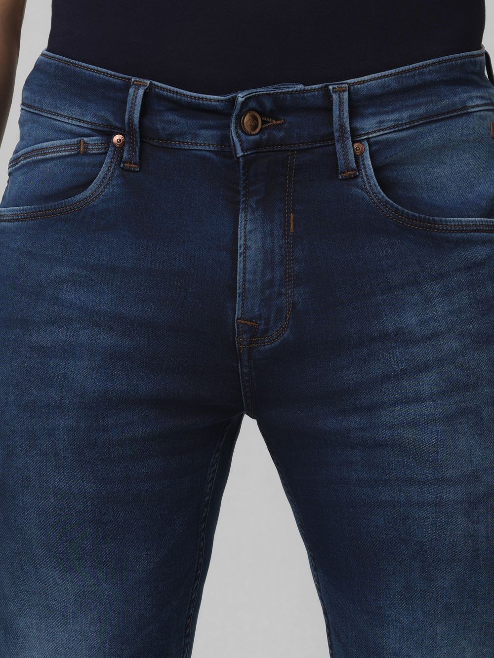 Dark Indigo Blue Super Slim Fit Flyweight Jeans