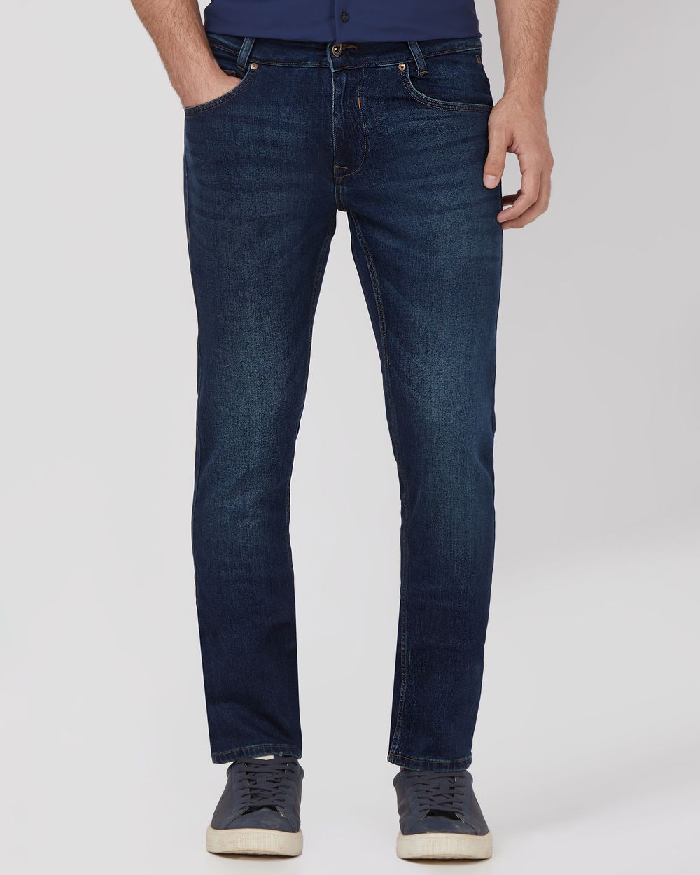 Dark Indigo Blue Super Slim Fit Originals Stretch Jeans