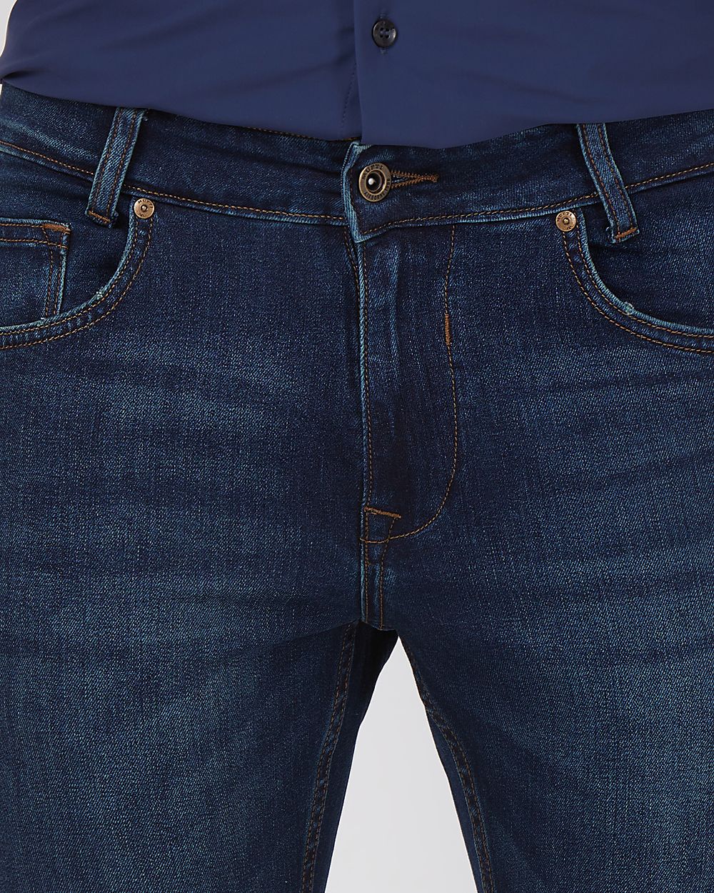 Dark Indigo Blue Super Slim Fit Originals Stretch Jeans