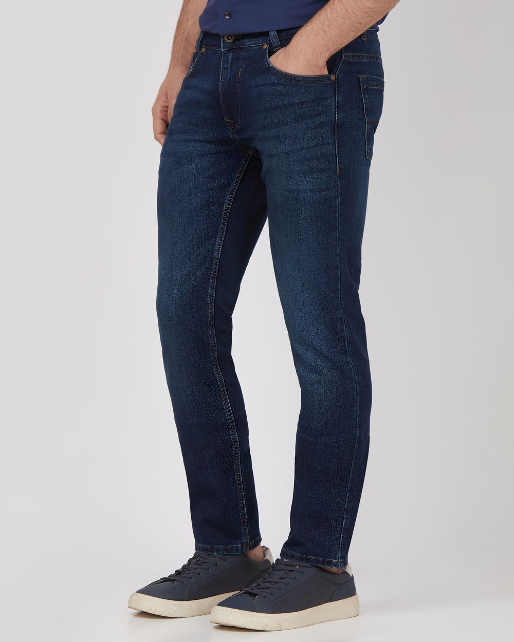 Dark Indigo Blue Super Slim Fit Originals Stretch Jeans