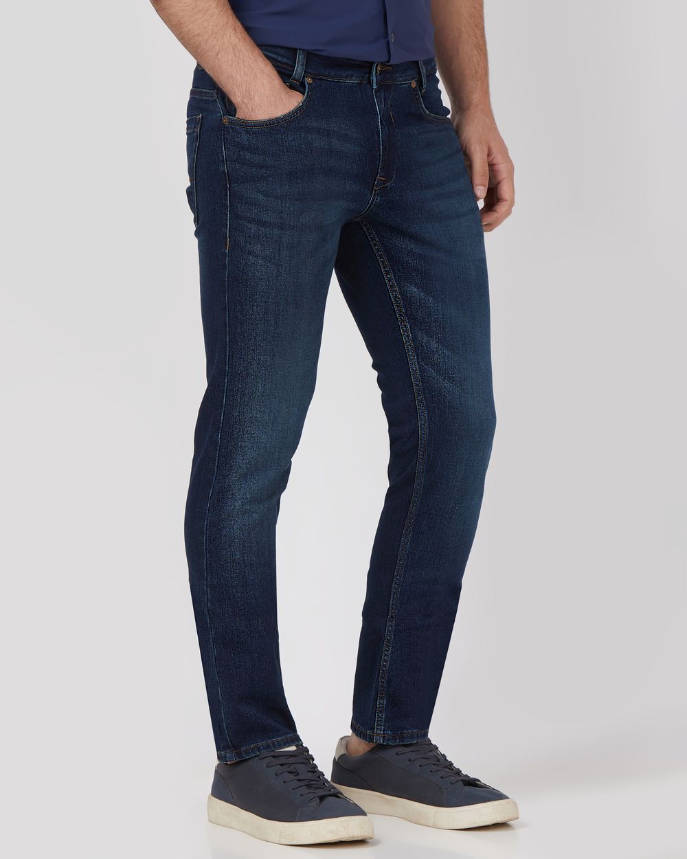 Dark Indigo Blue Super Slim Fit Originals Stretch Jeans