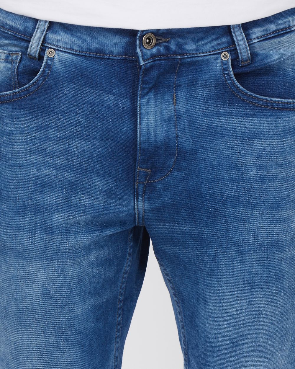 Mid Blue Skinny Fit Originals Stretch Jeans