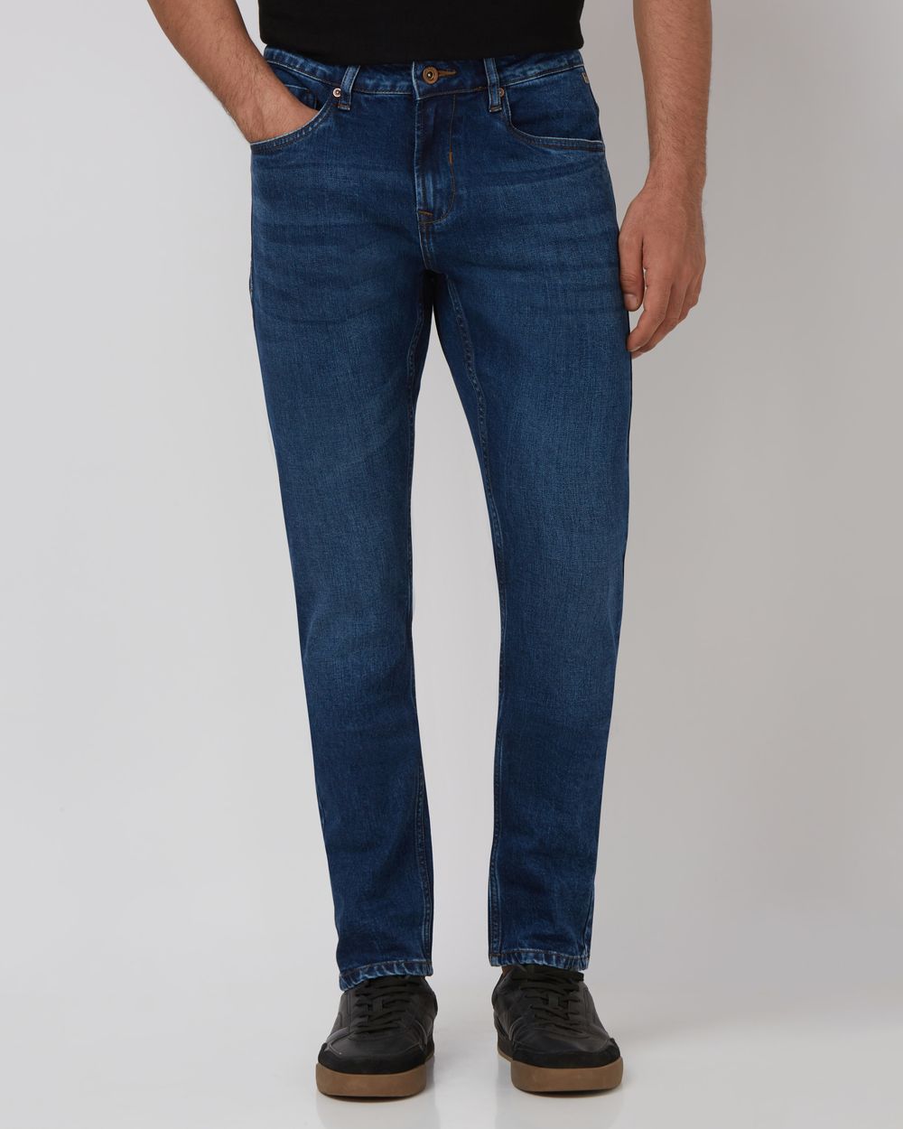 Mid Blue Skinny Fit Originals Stretch Jeans