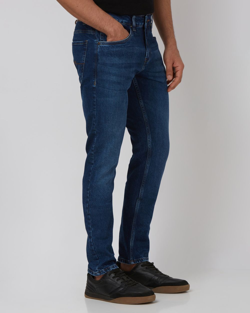 Mid Blue Skinny Fit Originals Stretch Jeans