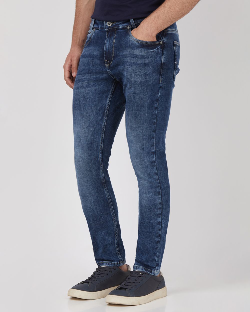Blue Black Skinny Fit Originals Stretch Jeans