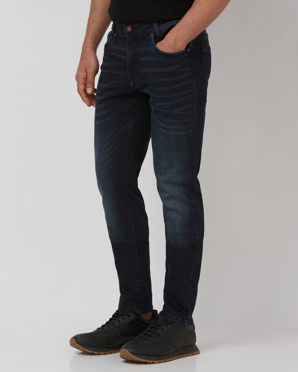 Dark Indigo Blue Skinny Fit Originals Stretch Jeans