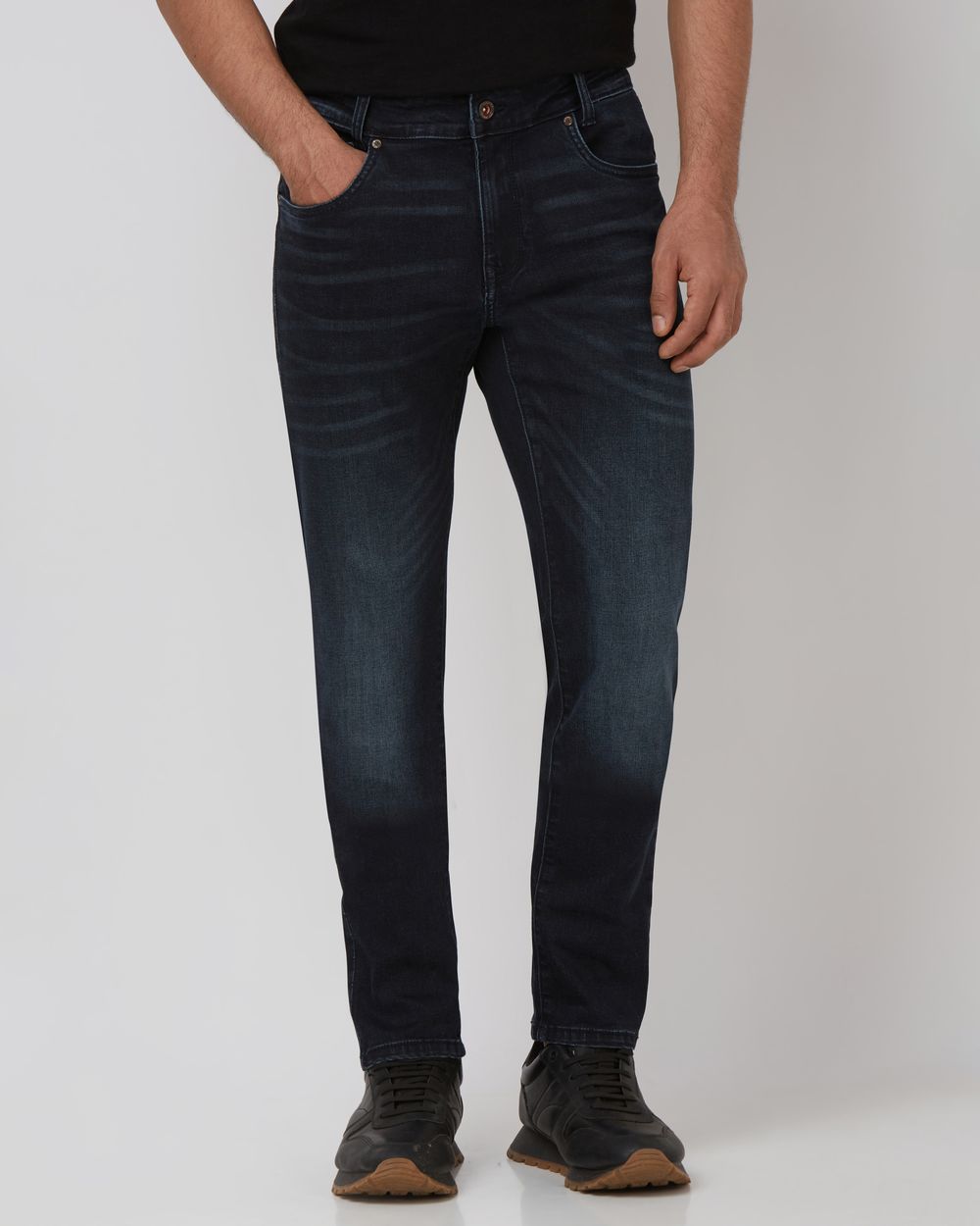 Dark Indigo Blue Skinny Fit Originals Stretch Jeans