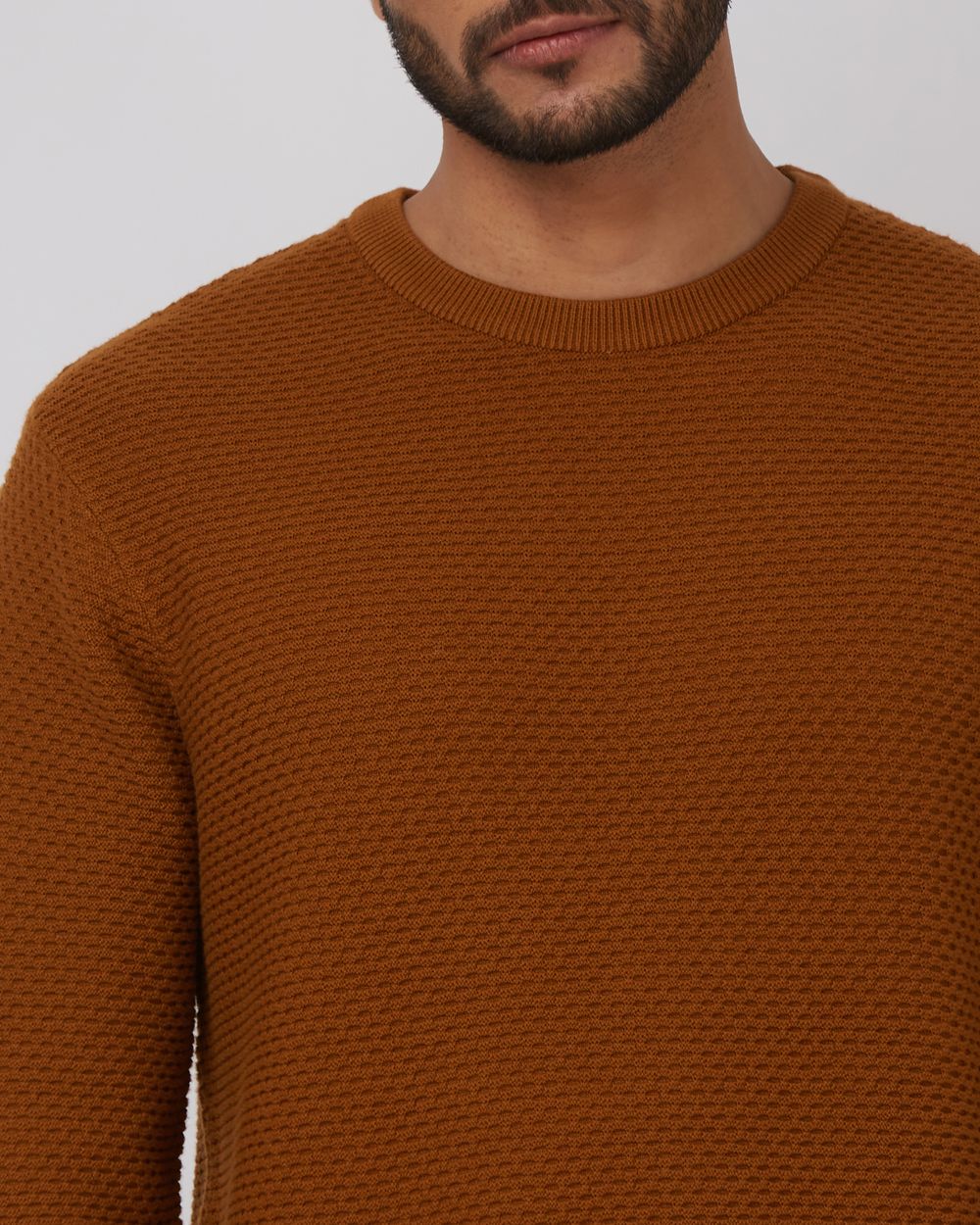 Textured Slim Fit Sweater