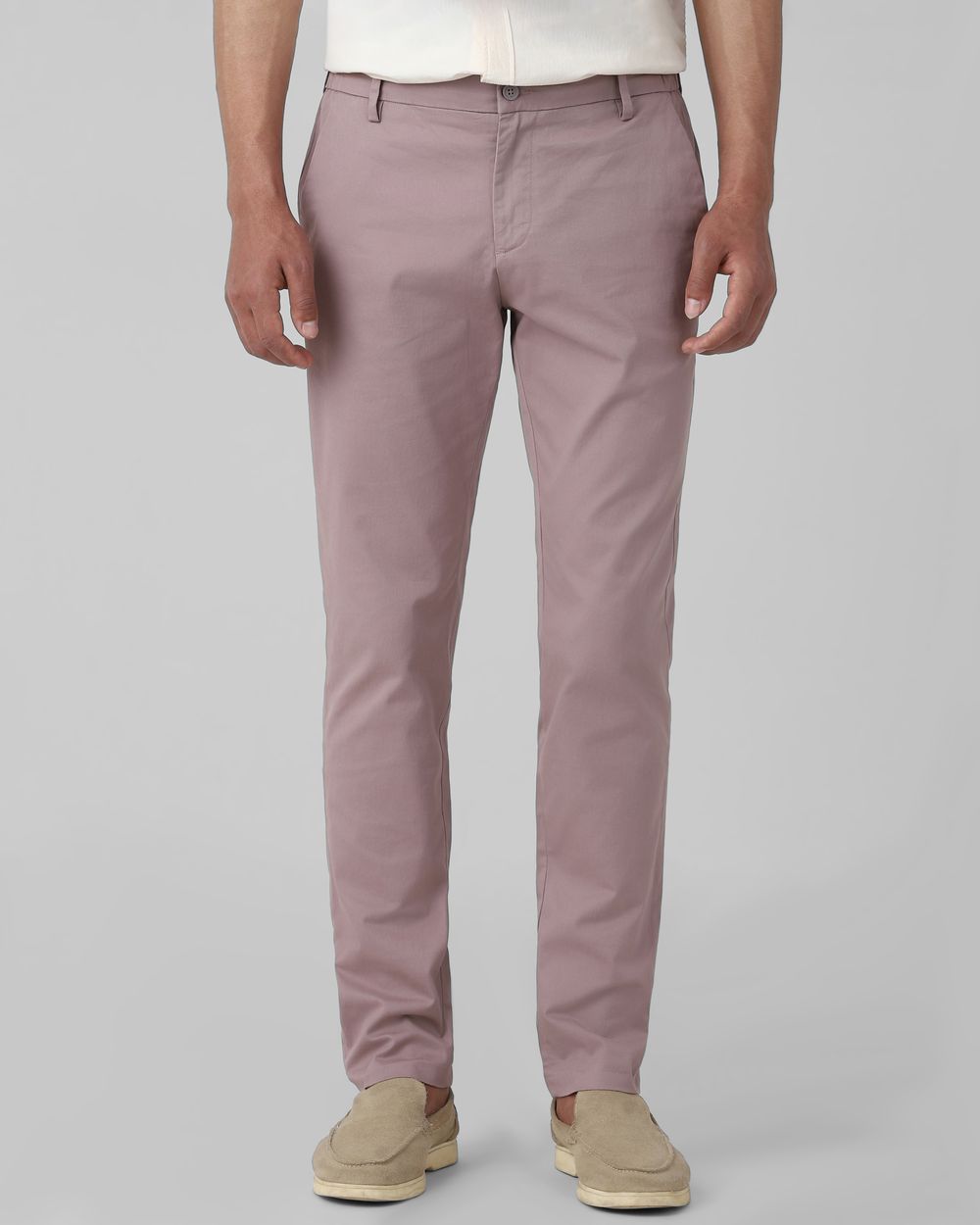 Pink Super Slim Fit Stretch Chinos