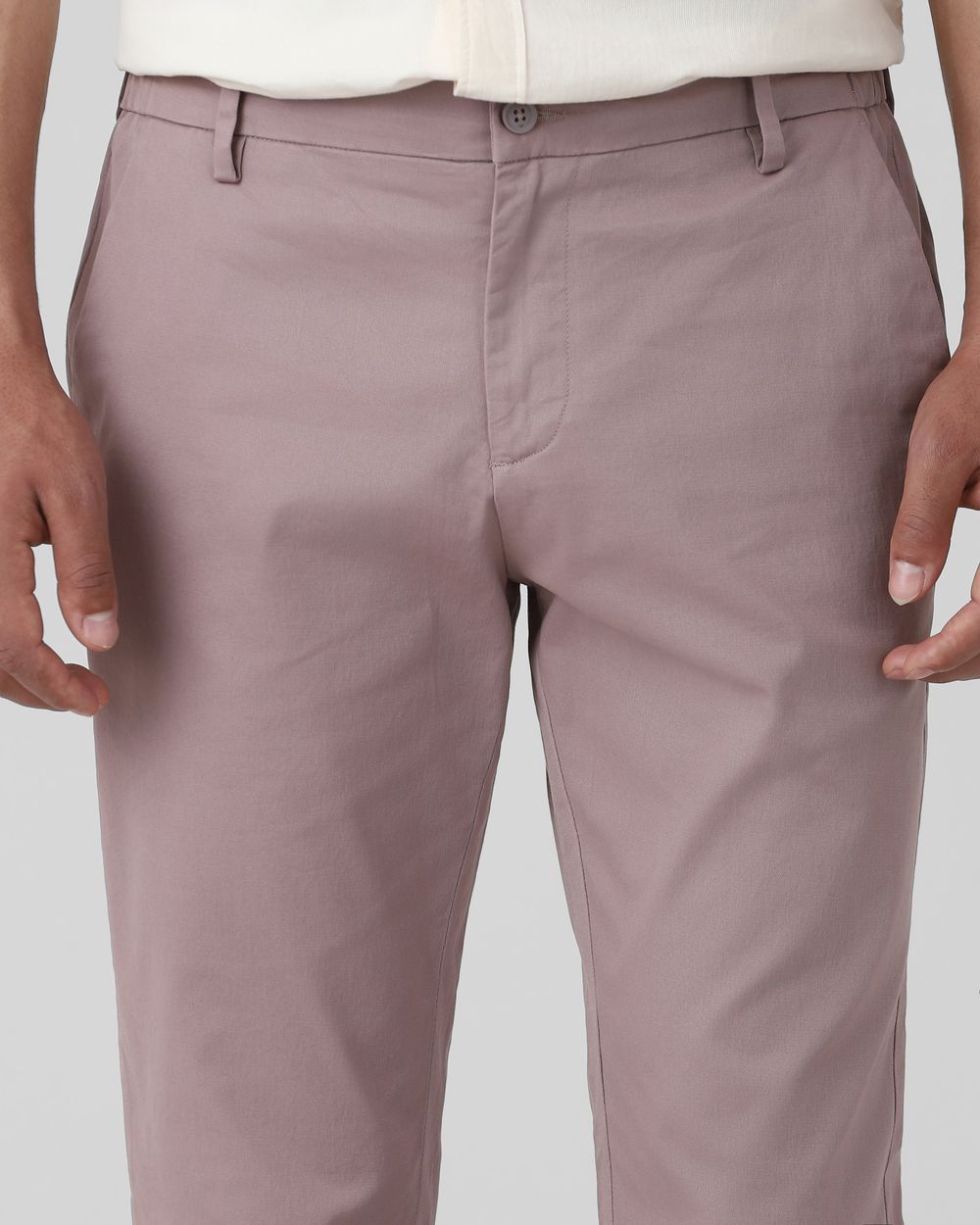 Pink Super Slim Fit Stretch Chinos