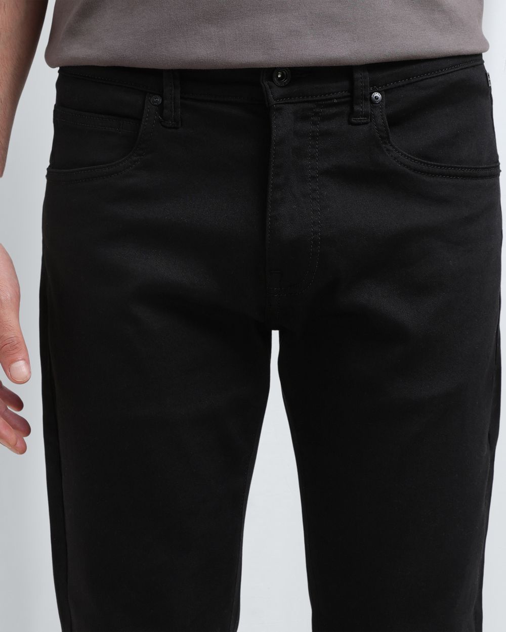 Jet Black Straight Fit Original Stretch