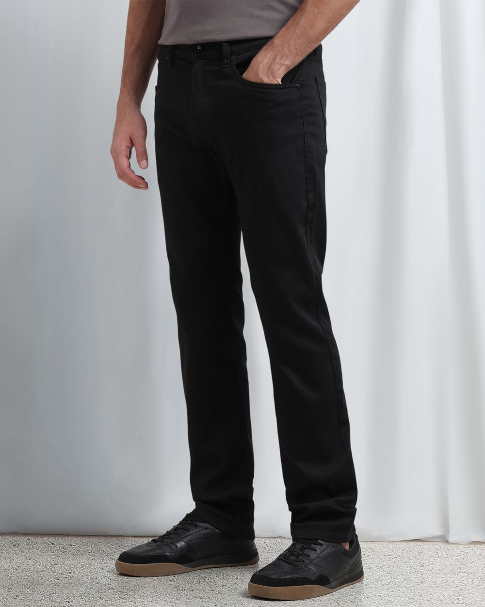 Jet Black Straight Fit Original Stretch