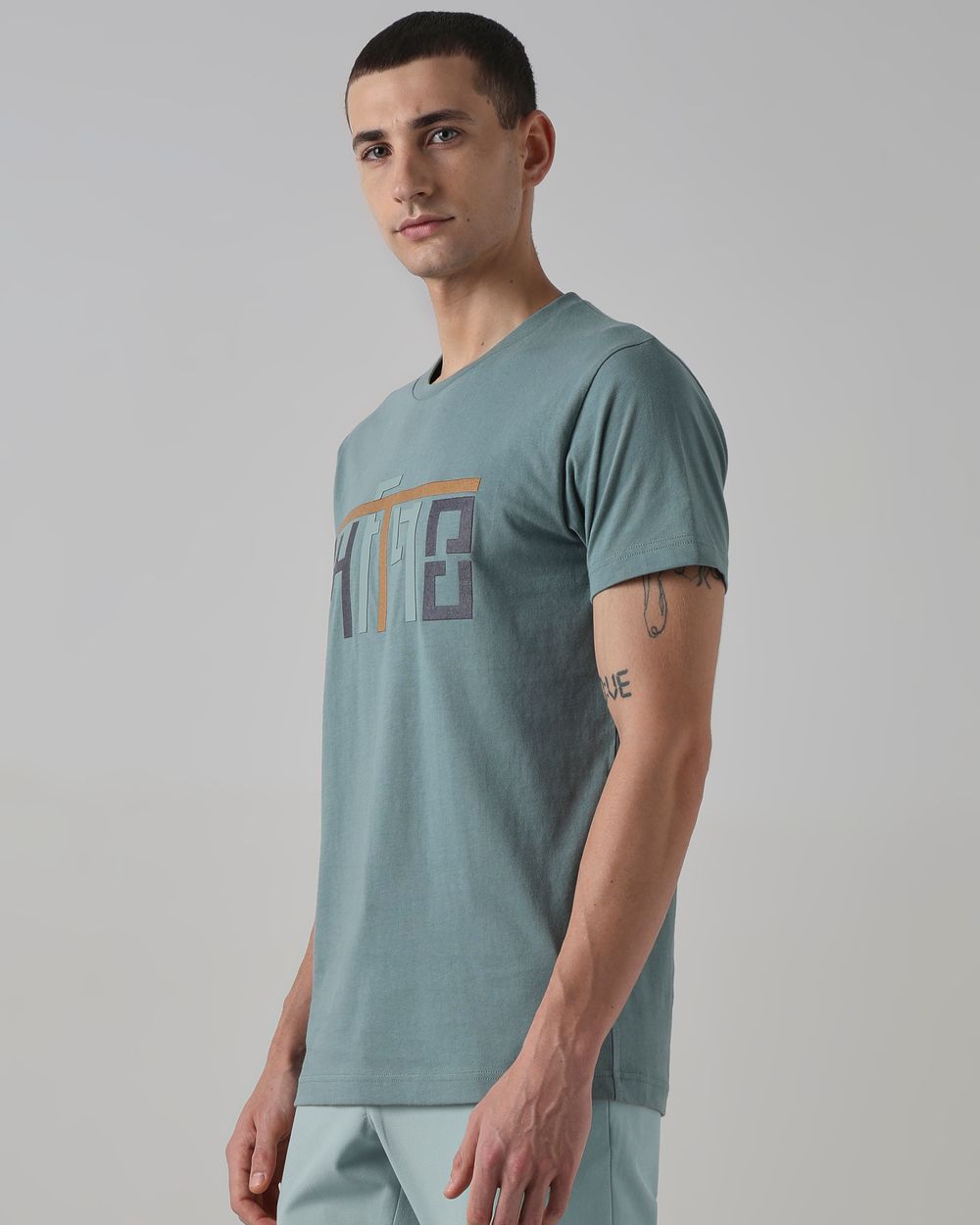 Green Graphic Print T-Shirt