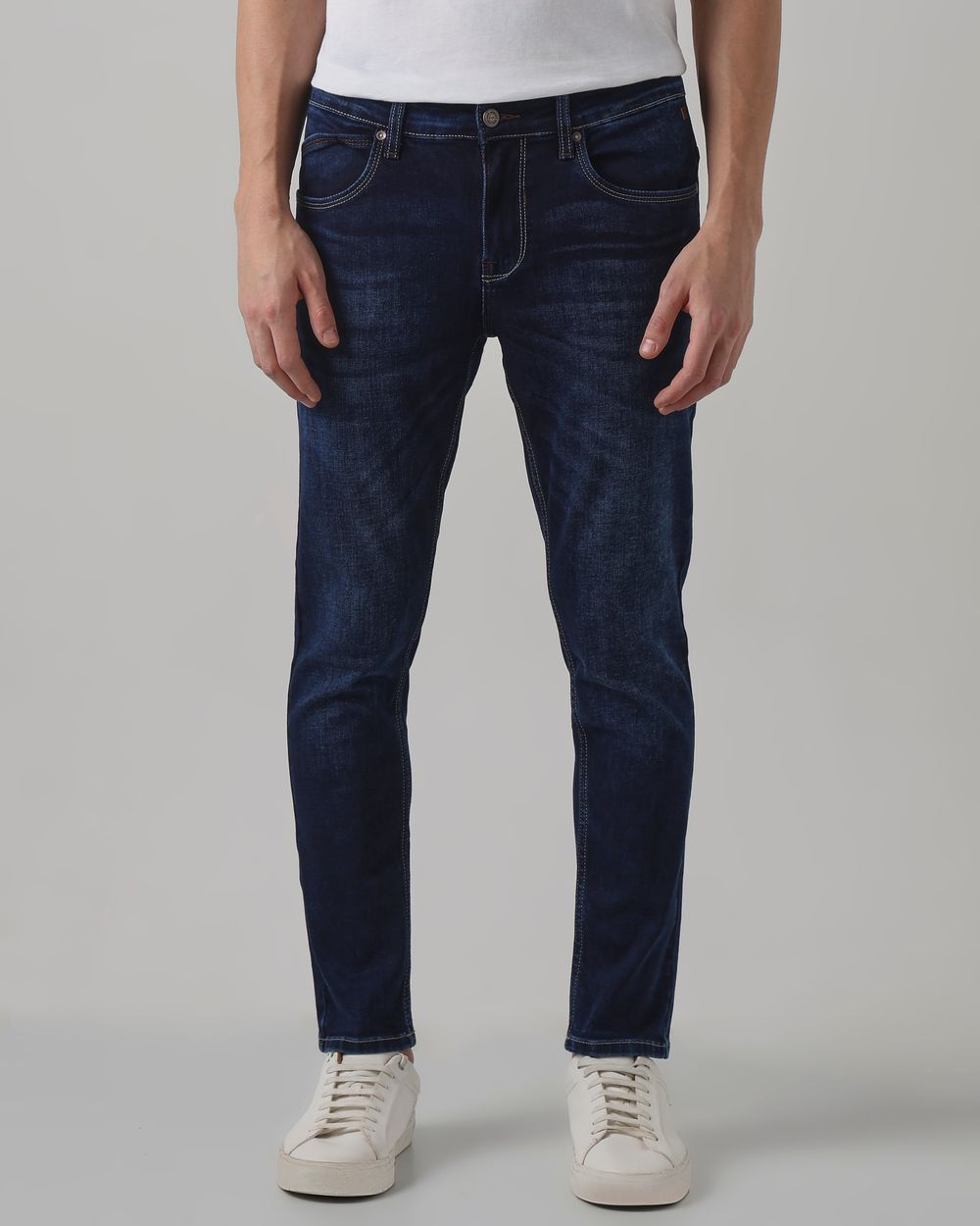 Dark Indigo Blue Ankle Length Original Stretch