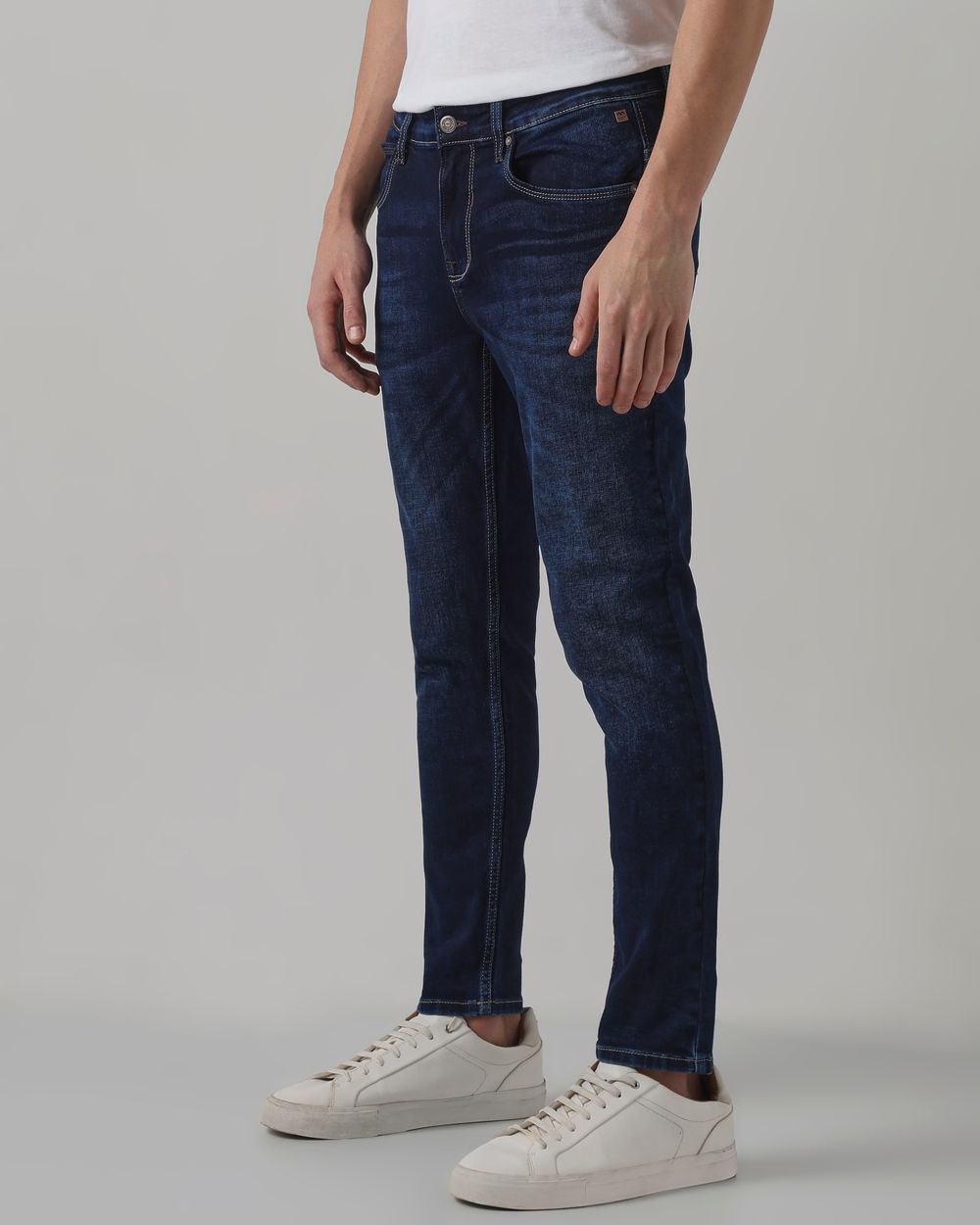 Dark Indigo Blue Ankle Length Original Stretch