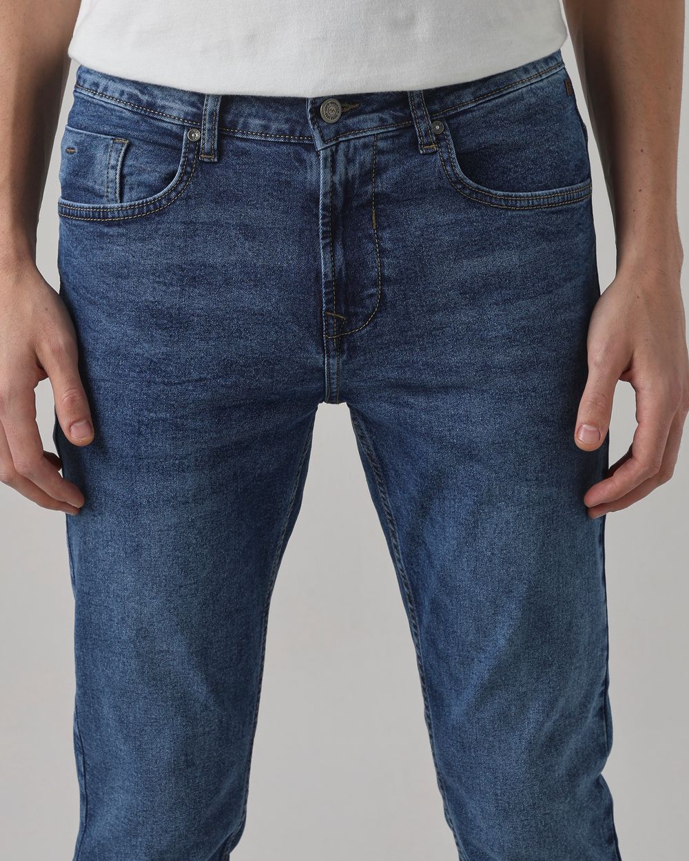 Mid Blue Super Slim Fit Original Stretch