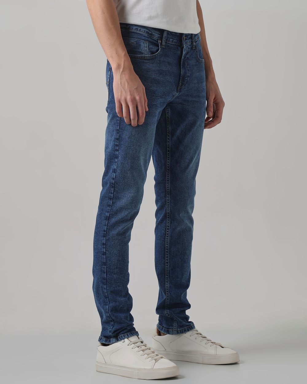 Mid Blue Super Slim Fit Original Stretch
