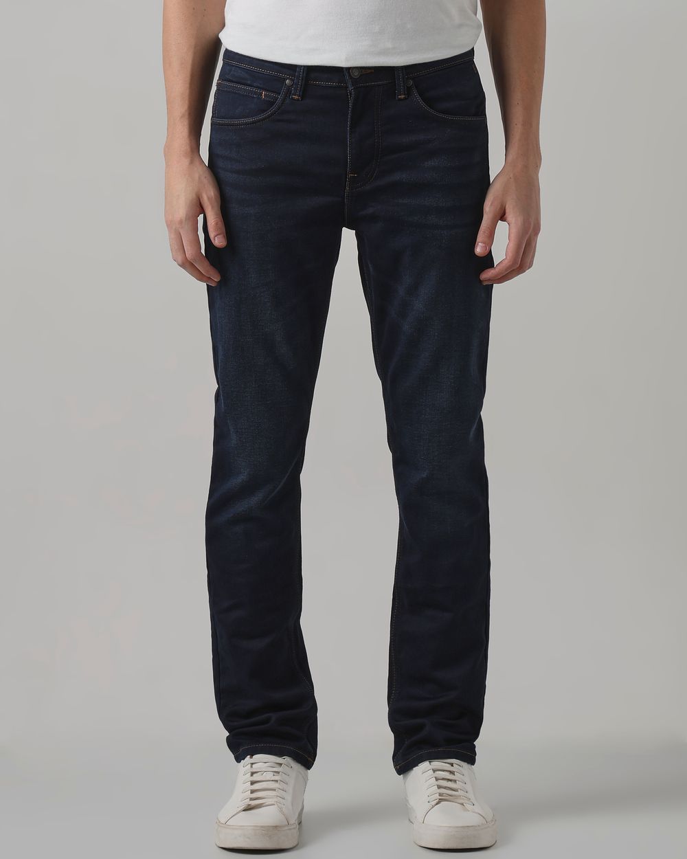 Deep Indigo Blue Super Slim Fit Denim Deluxe Stretch