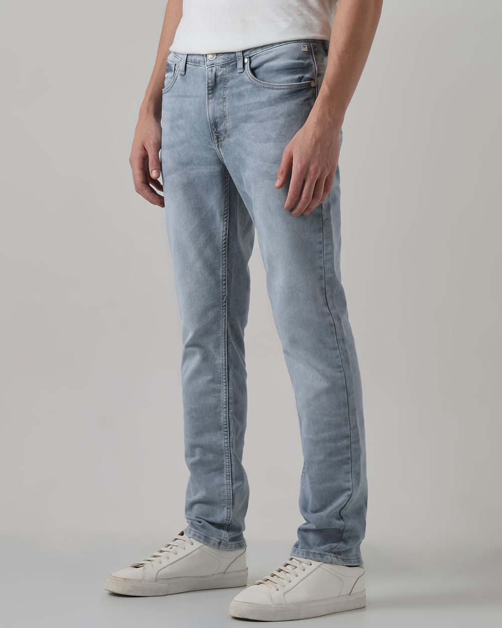 Light Grey Super Slim Fit Denim Deluxe Stretch