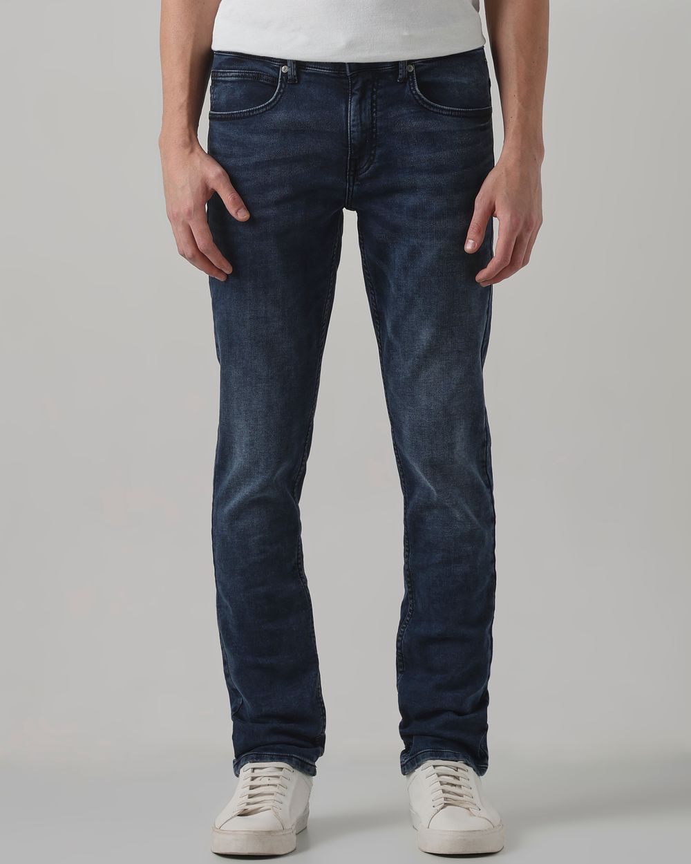 Blue Black Super Slim Fit Denim Deluxe Stretch