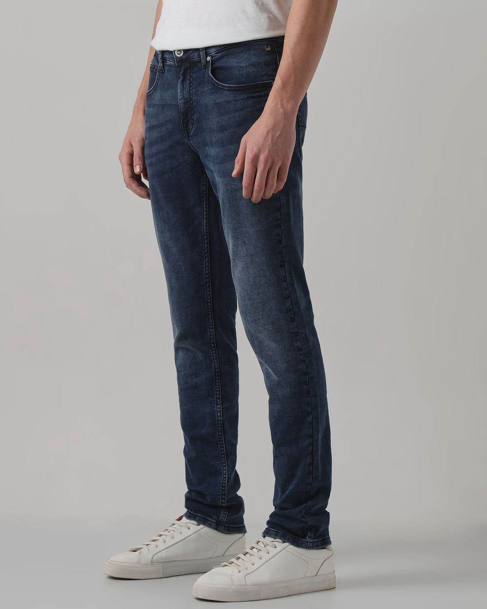 Blue Black Super Slim Fit Denim Deluxe Stretch