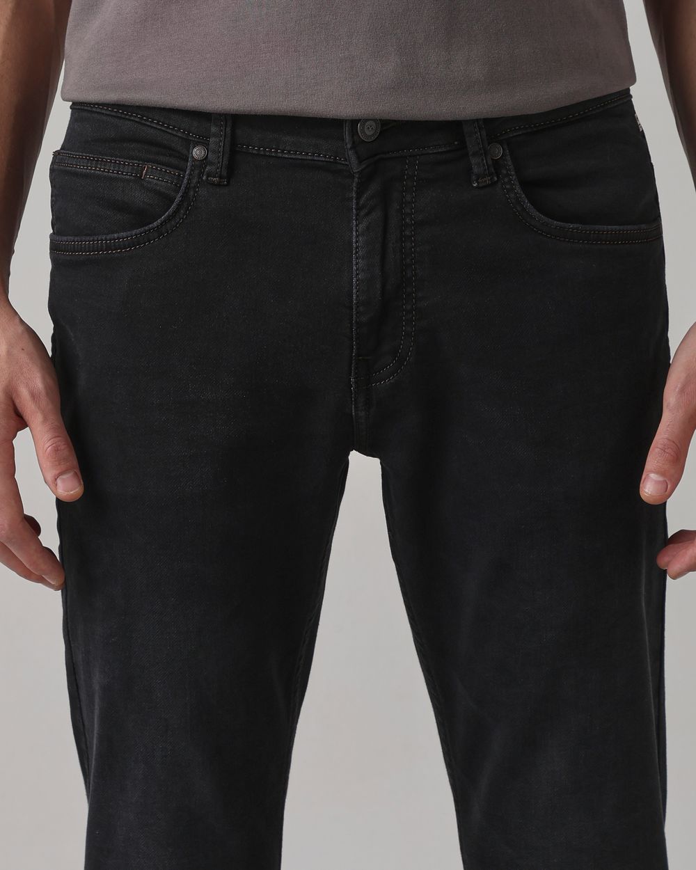 Black Super Slim Fit Denim Deluxe Stretch