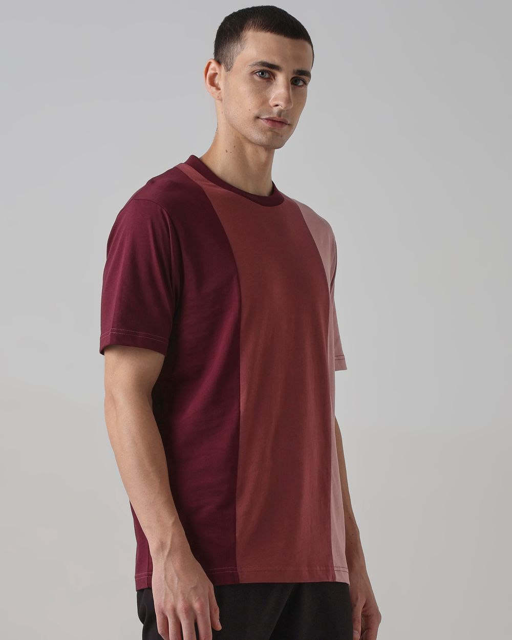Pink Colorblocked T-Shirt