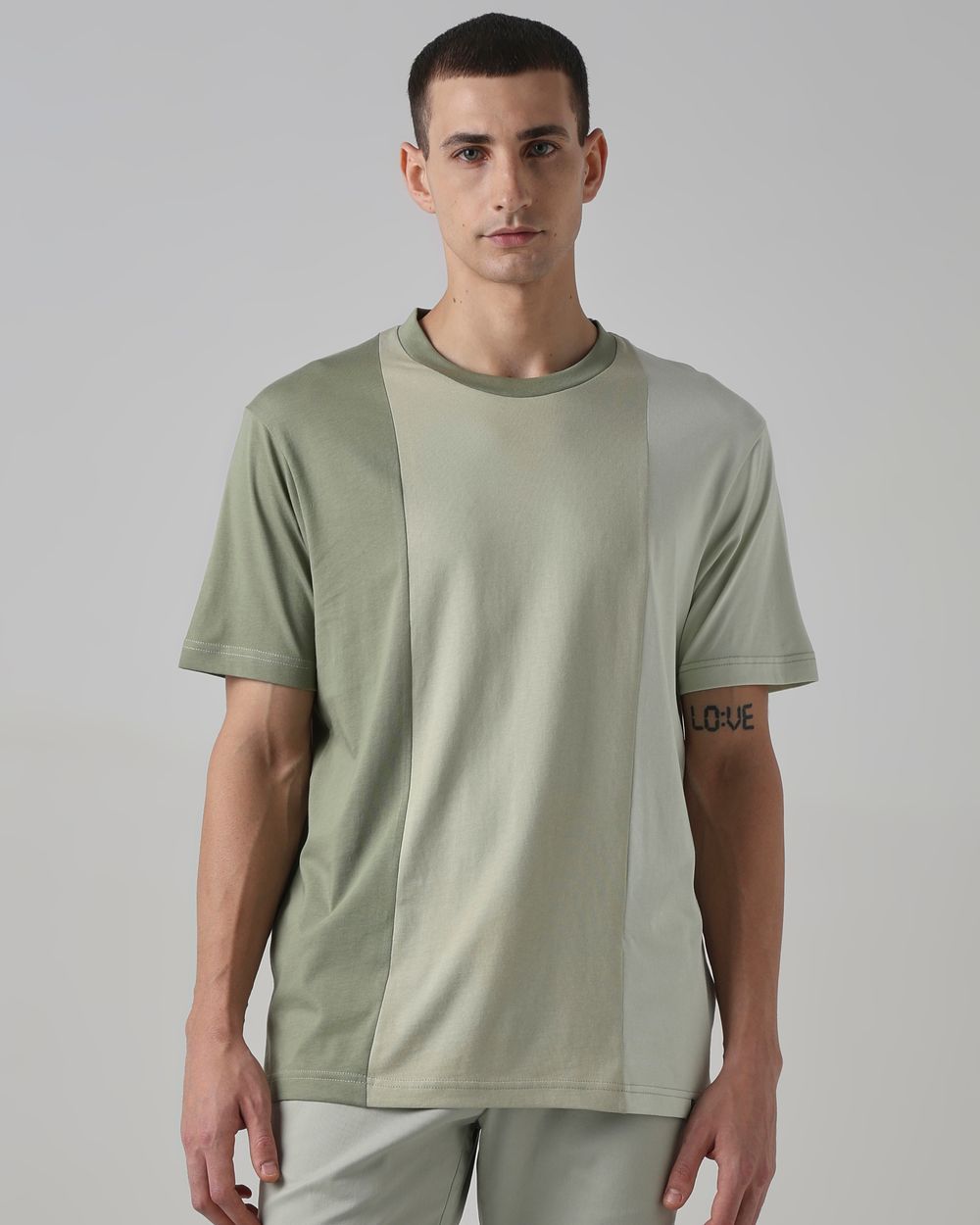 Sage Colorblocked T-Shirt