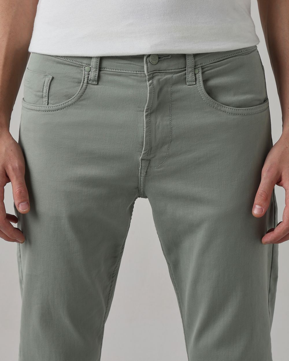 Sage Straight Fit Superstretch Coloured Jeans