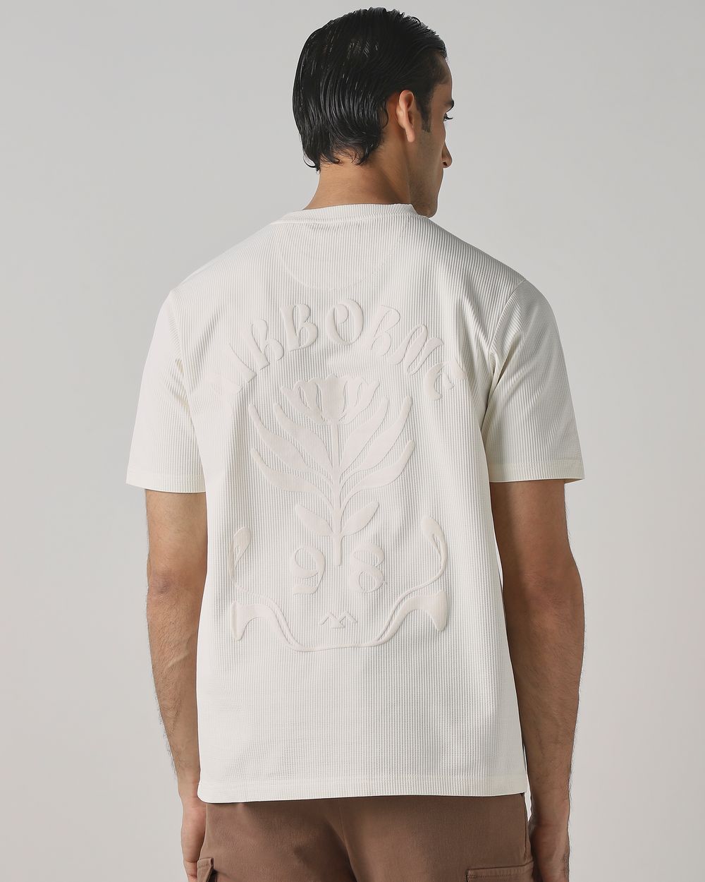 Off White Back Print T-Shirt