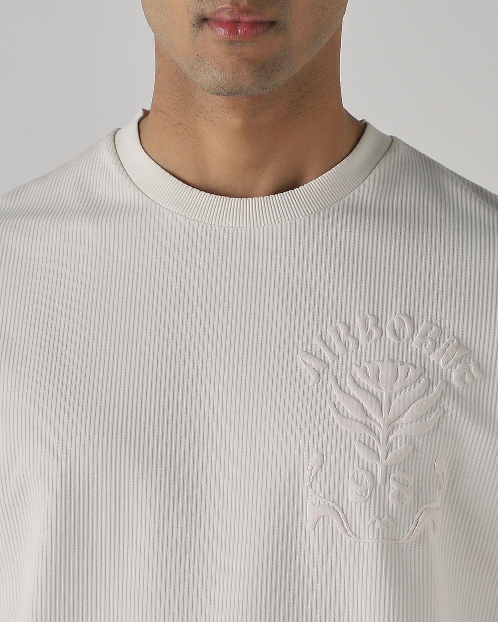 Off White Back Print T-Shirt
