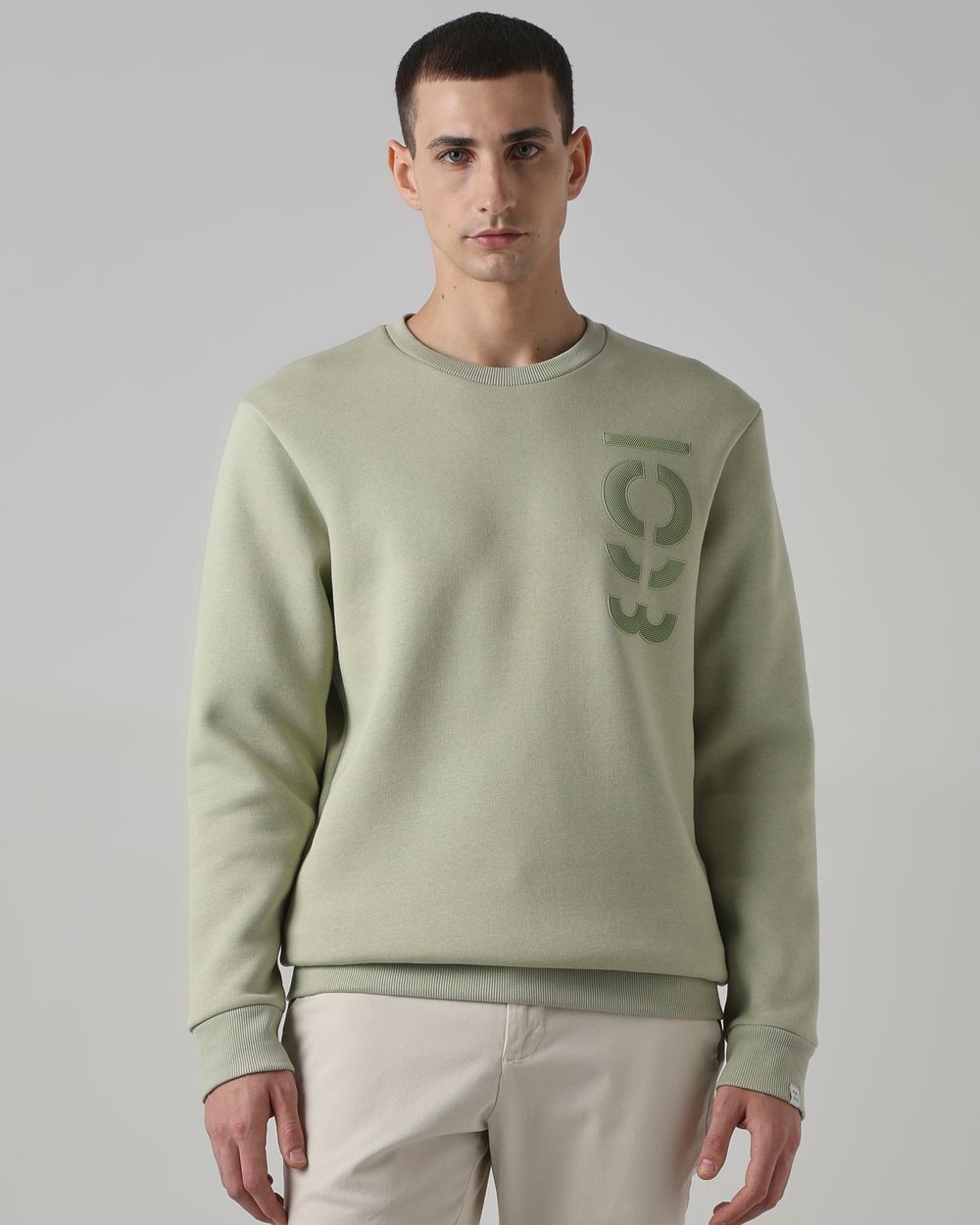 Sage 3D Graphic Slim Fit Sweatshirt