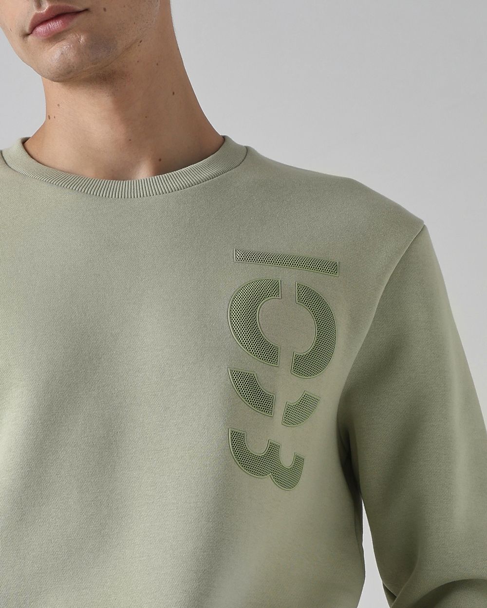 Sage 3D Graphic Slim Fit Sweatshirt