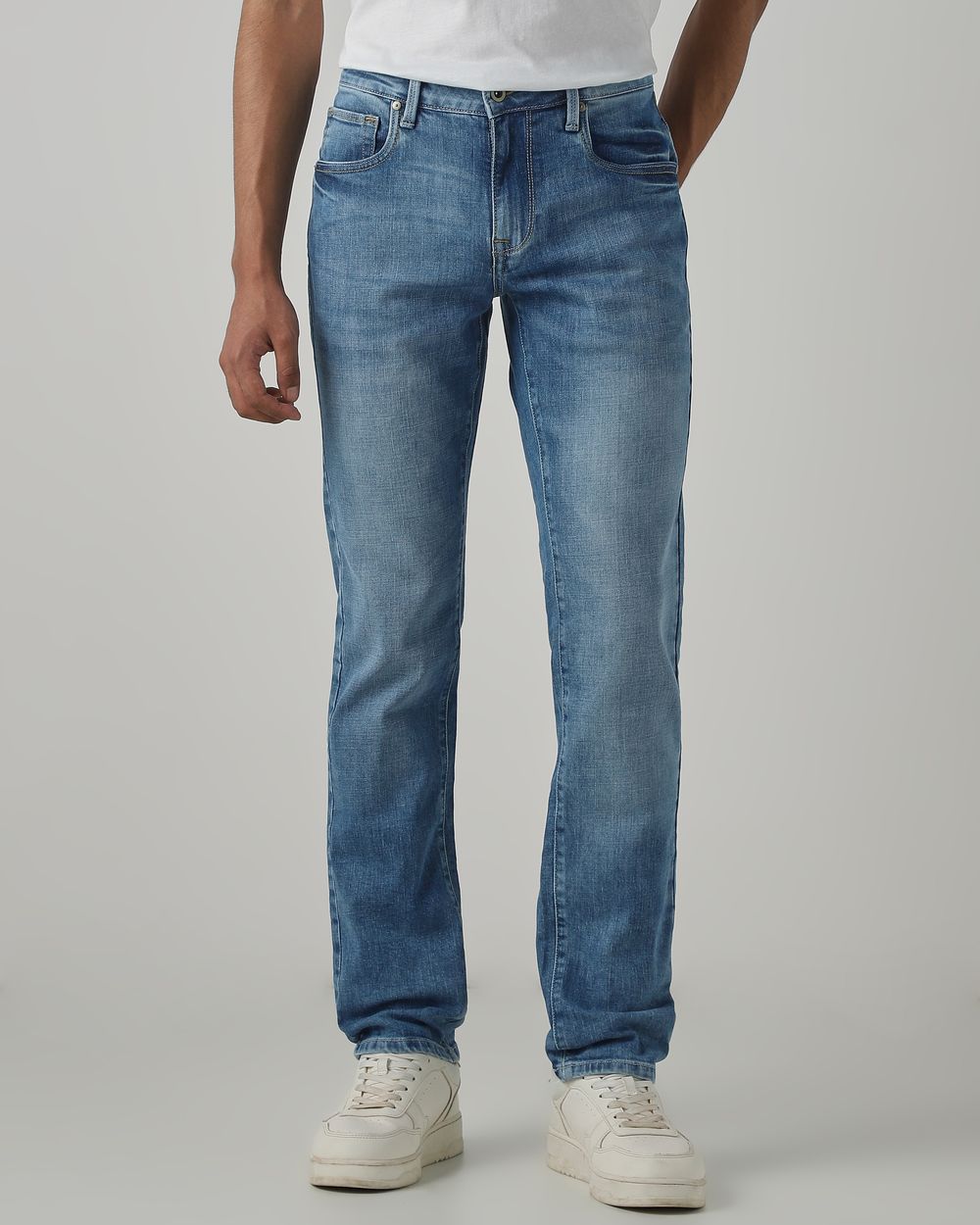 Mid Blue Super Slim Fit Original Stretch