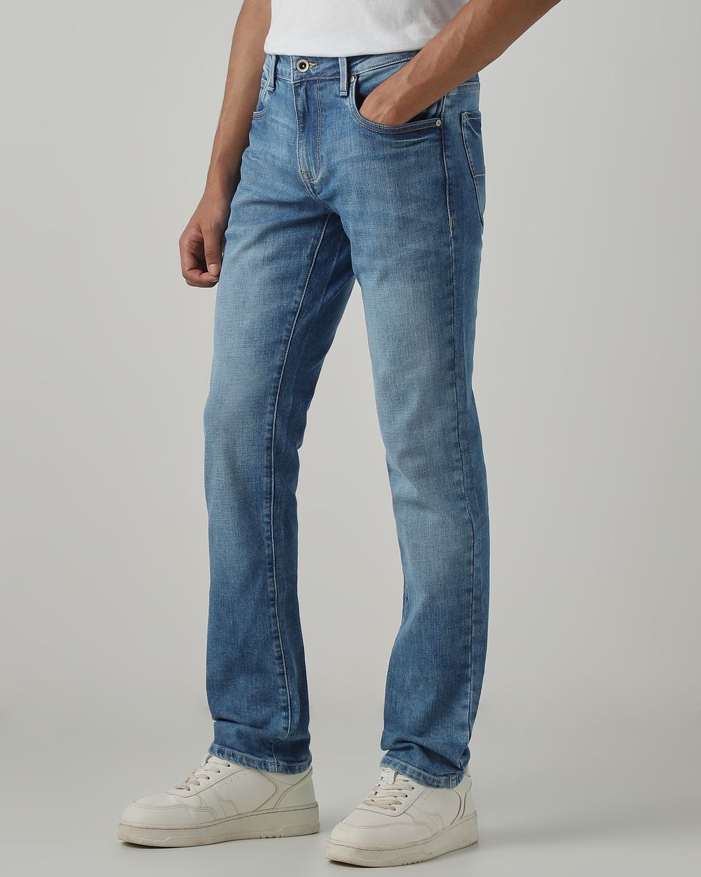 Mid Blue Super Slim Fit Original Stretch