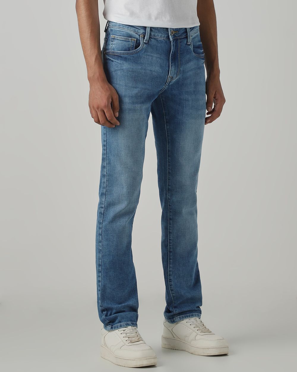 Mid Blue Super Slim Fit Original Stretch