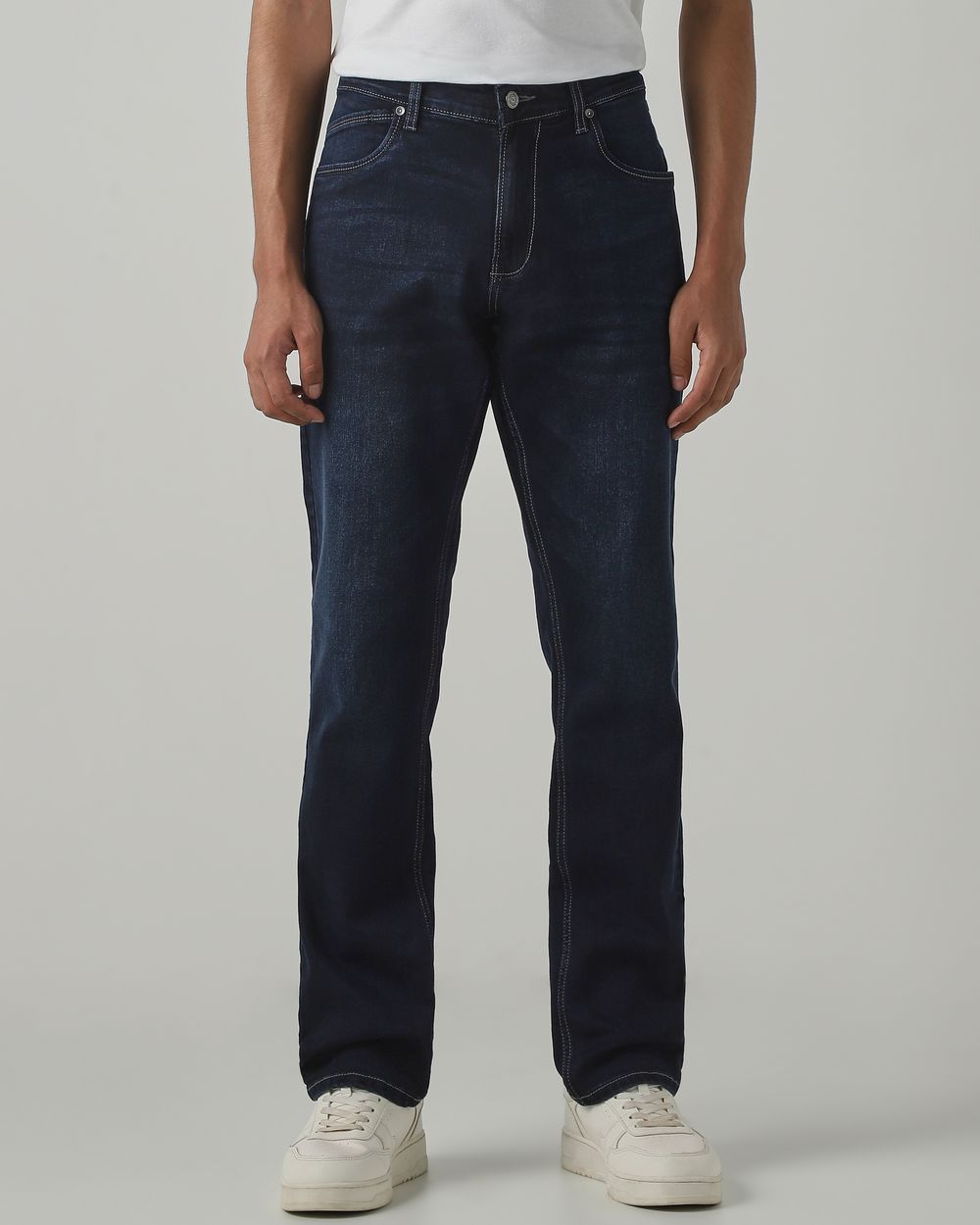 Blue Black Straight Fit Original Stretch