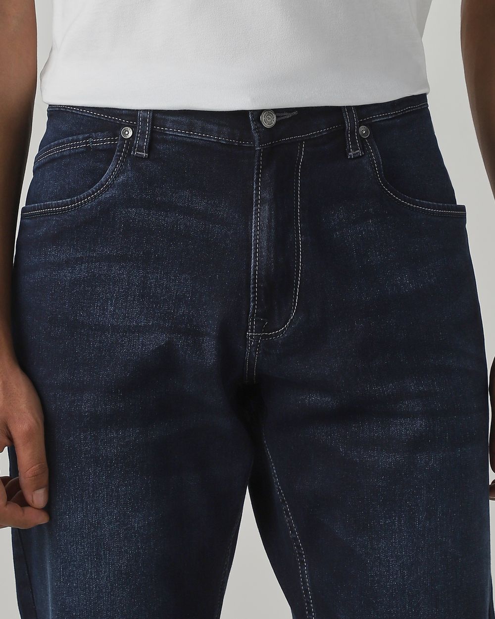 Blue Black Straight Fit Original Stretch