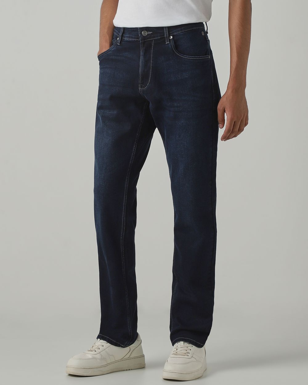 Blue Black Straight Fit Original Stretch