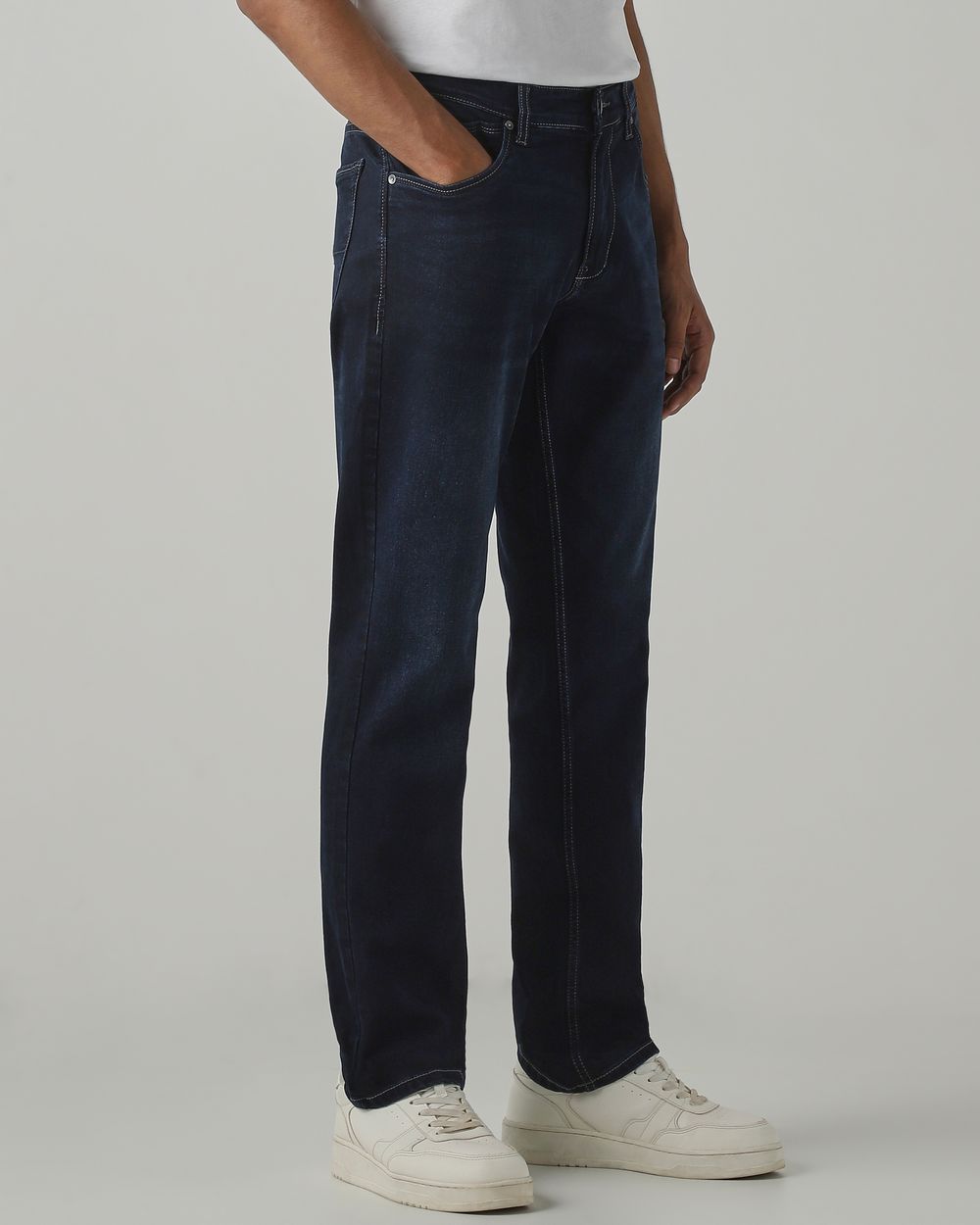Blue Black Straight Fit Original Stretch