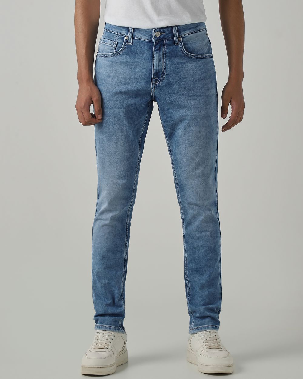 Light Blue Skinny Fit Denim Deluxe Stretch